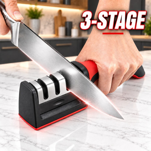 Stage kitchen knife - 3-stage,